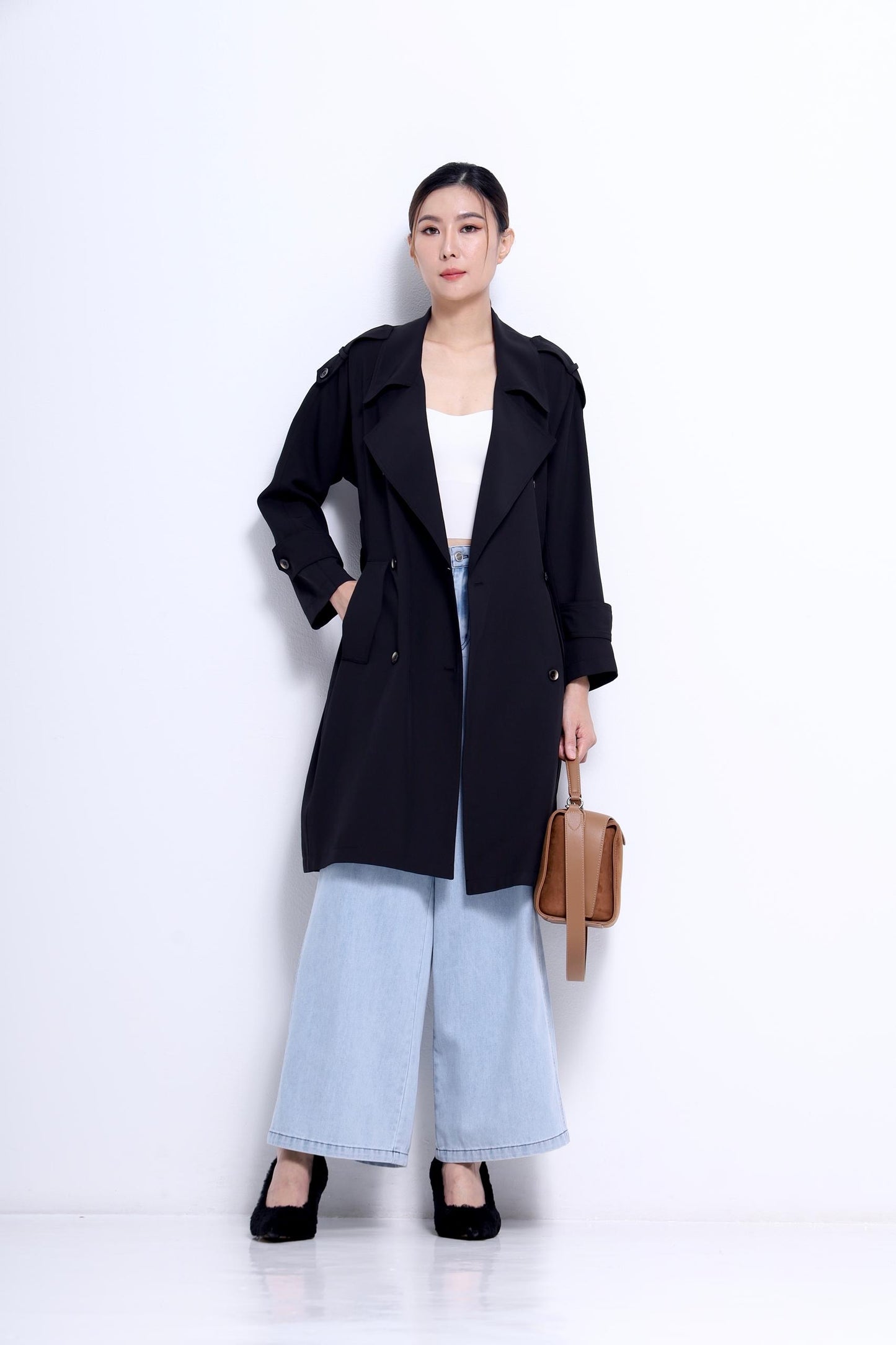 Naomi Light Midi Trench Jacket