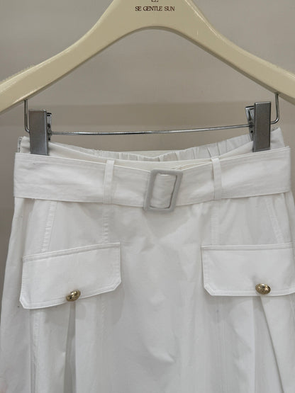 Sonia Belted A-line Skirt