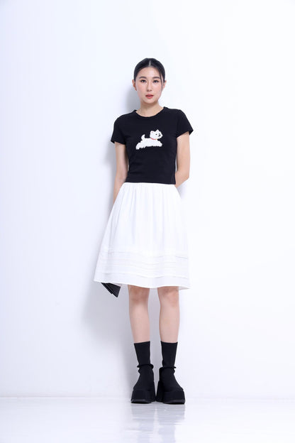 Ollie A-line Midi Skirt