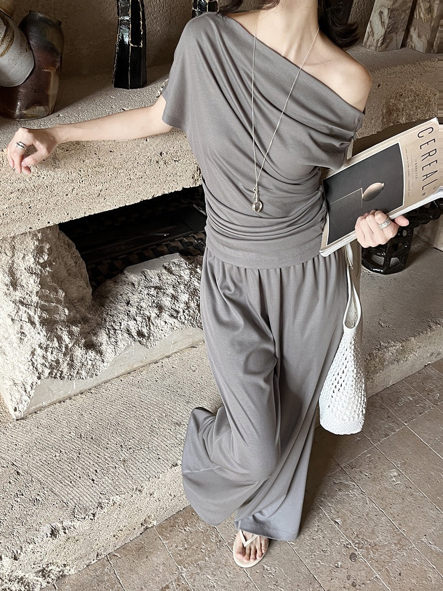 Carrie Asymmetrical Comfy Lux Setwear
