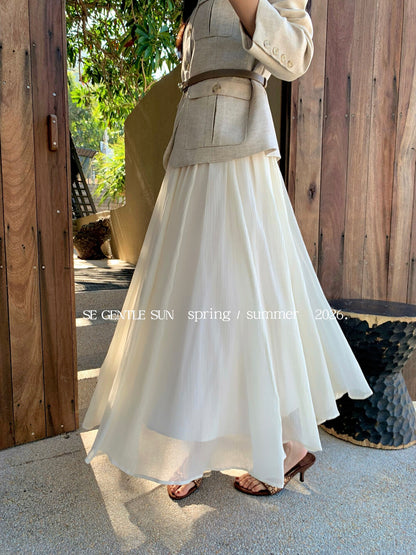 Tyana Textured A-line Skirt
