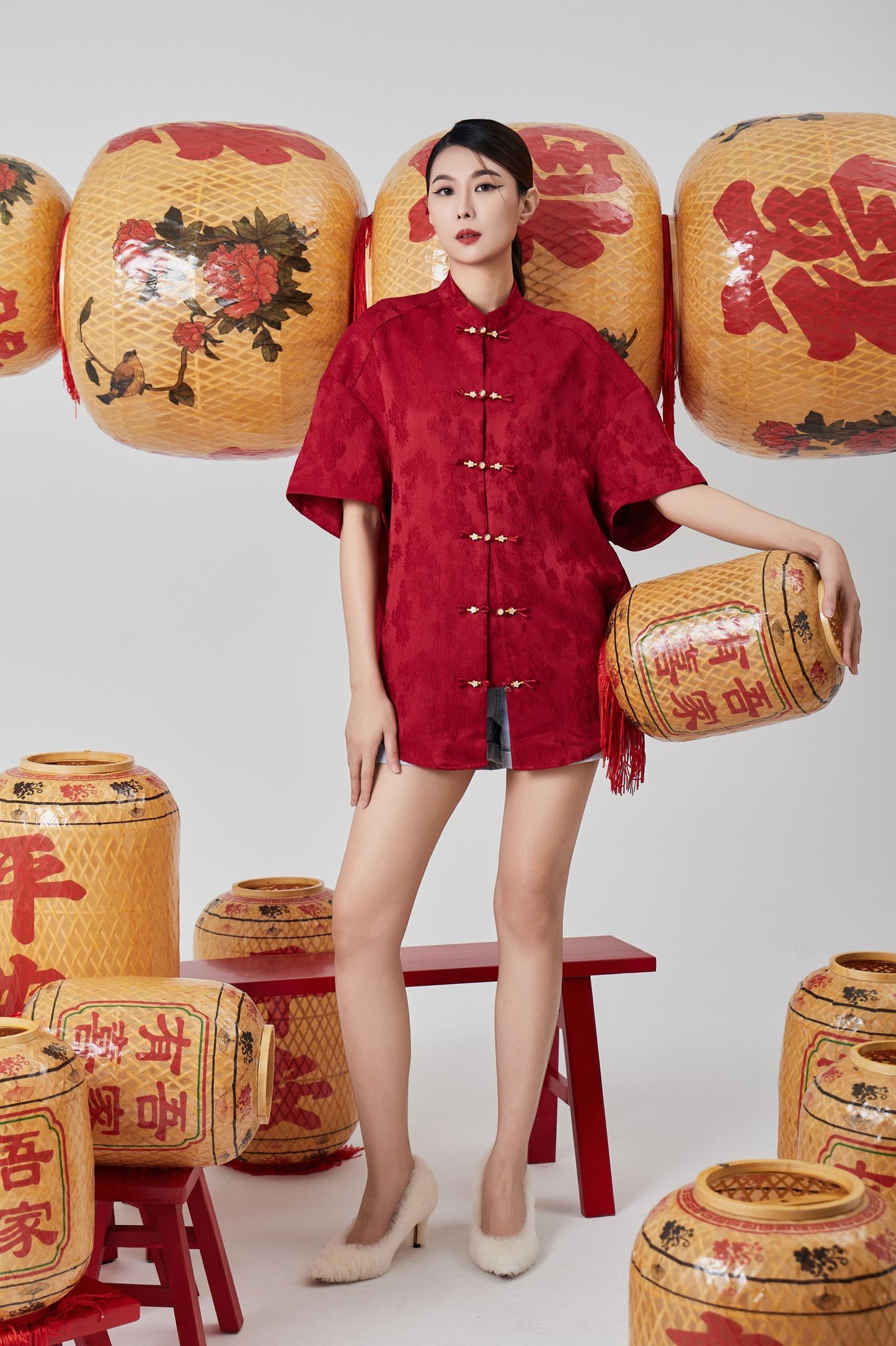 Zhao Orient Oversized Top