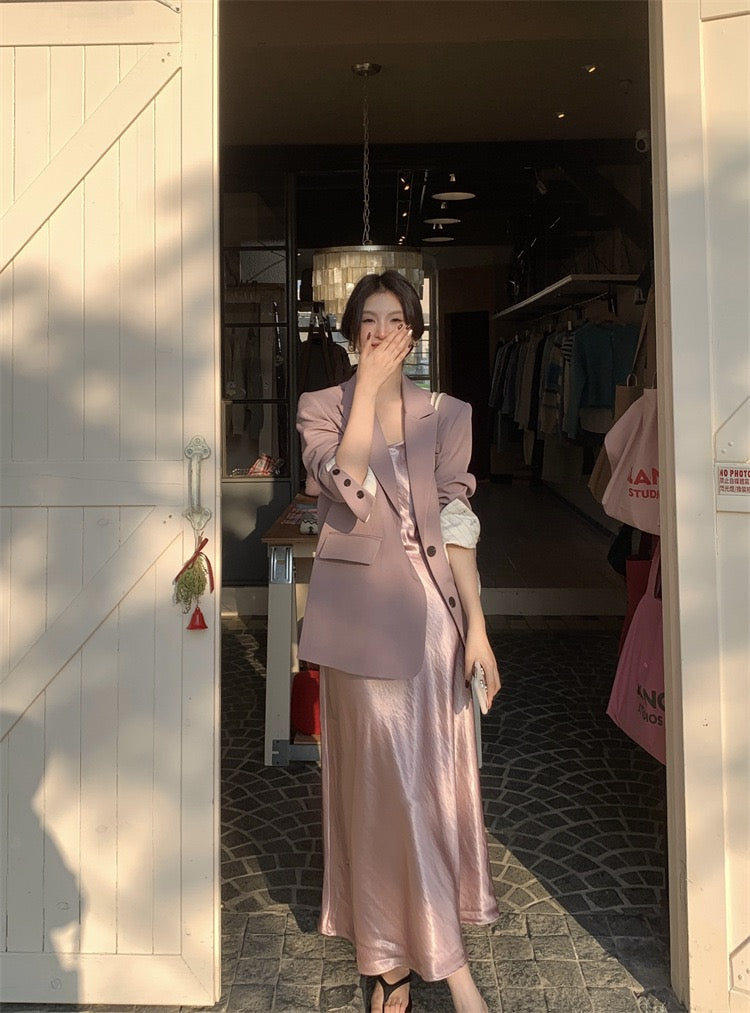 Zena Satin Loose Dress