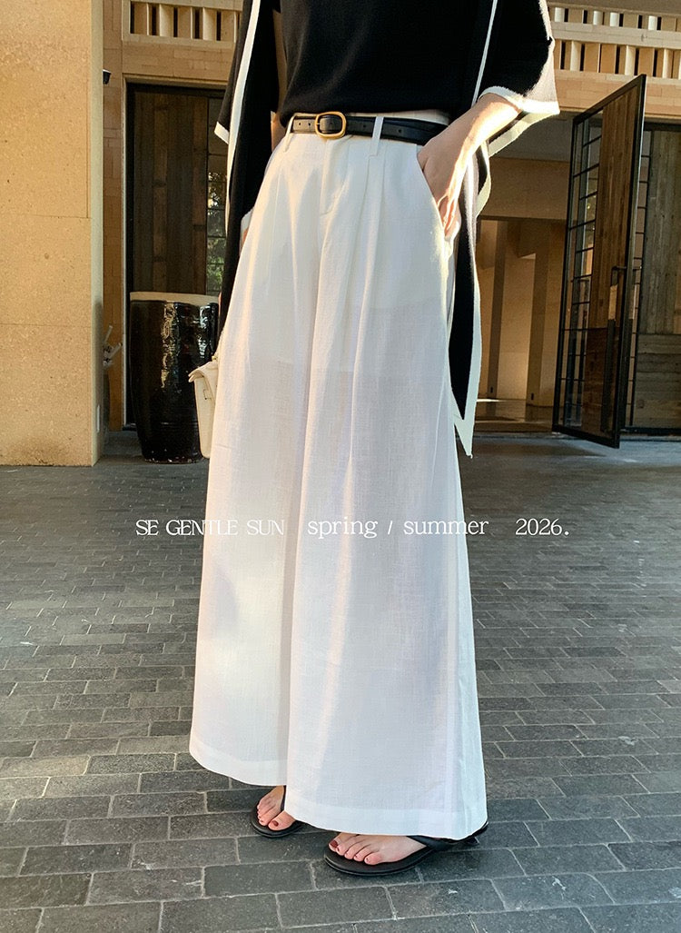 Hana Ramie Wide Legged Pants
