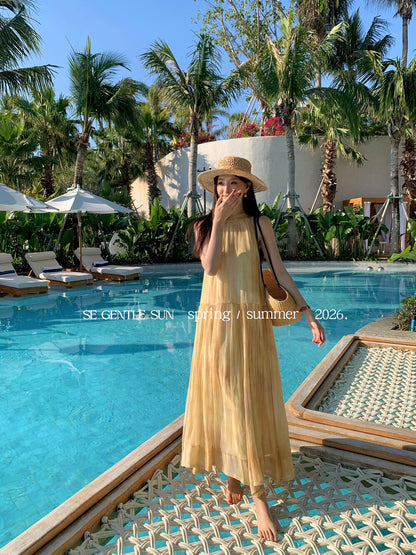 Kylie Summer Halter Dress