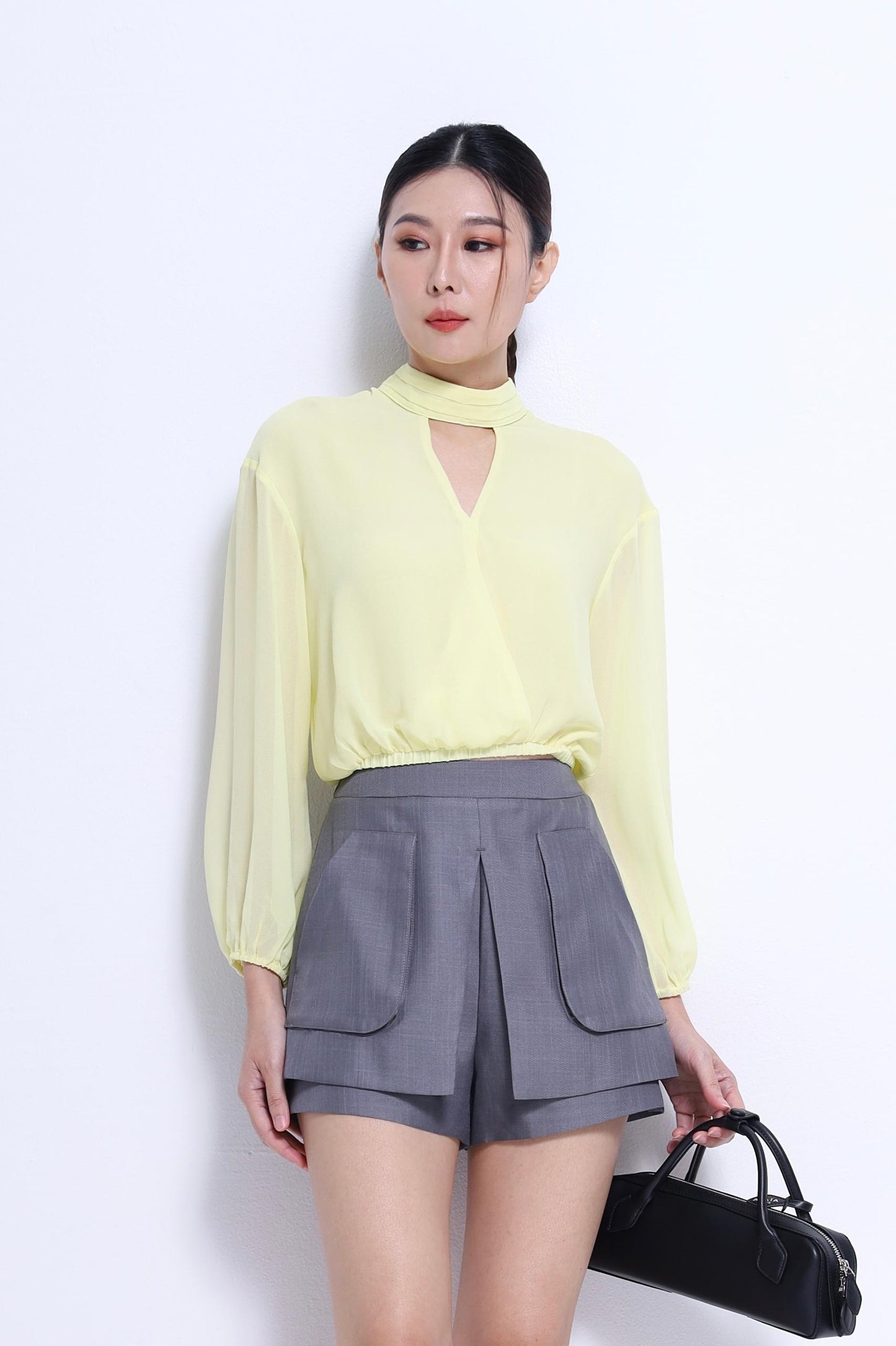 Venice Chiffon Cutout Blouse