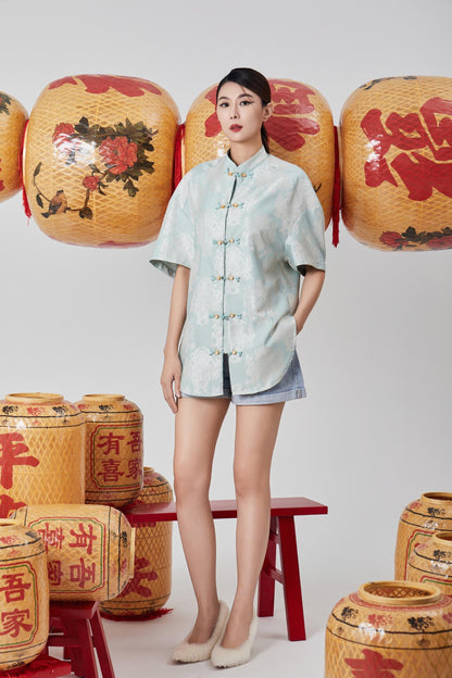 Zhao Orient Oversized Top