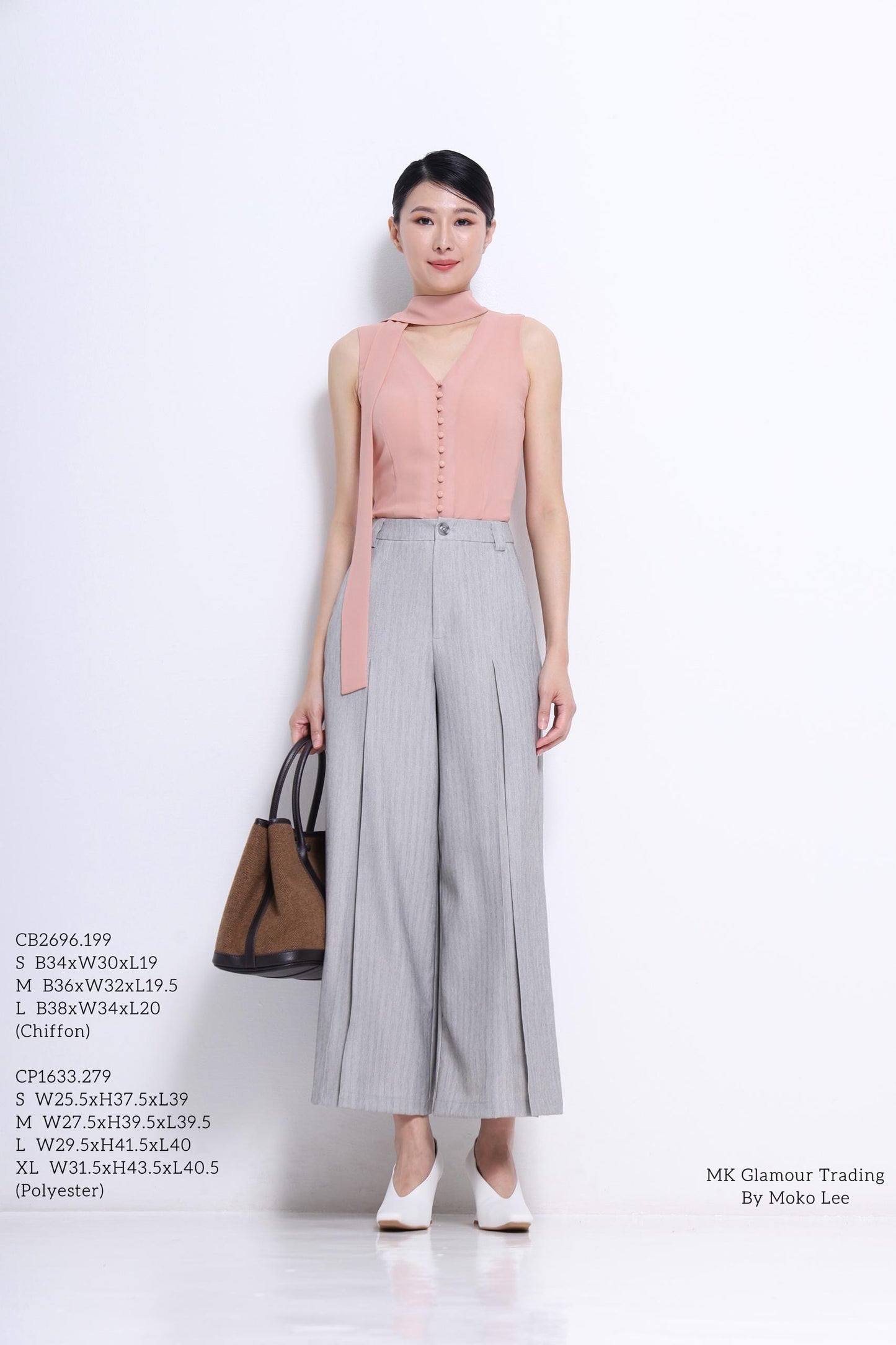 Becca V-Neck Chiffon Blouse