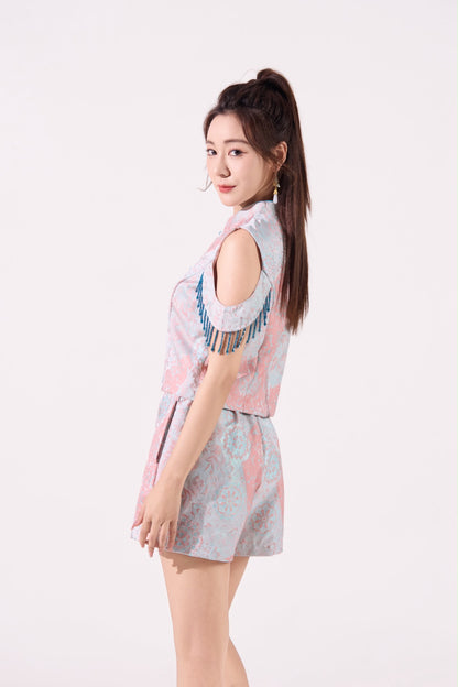 Lin Oriental Jacquard Shorts