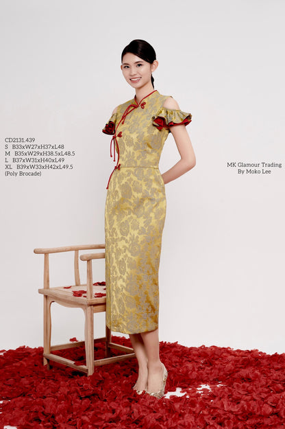 Ru Bi Orient Ruffle Dress