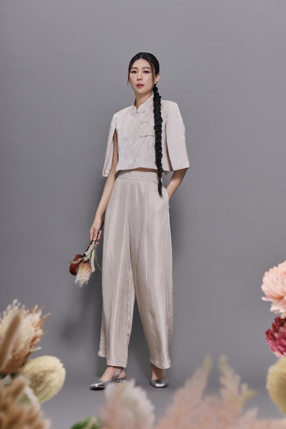 Feng Wide Legged Satin Pants