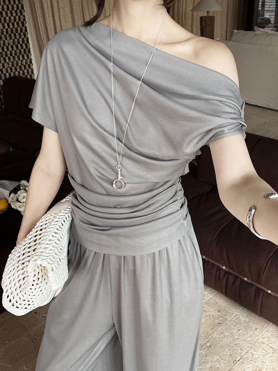 Carrie Asymmetrical Comfy Lux Setwear
