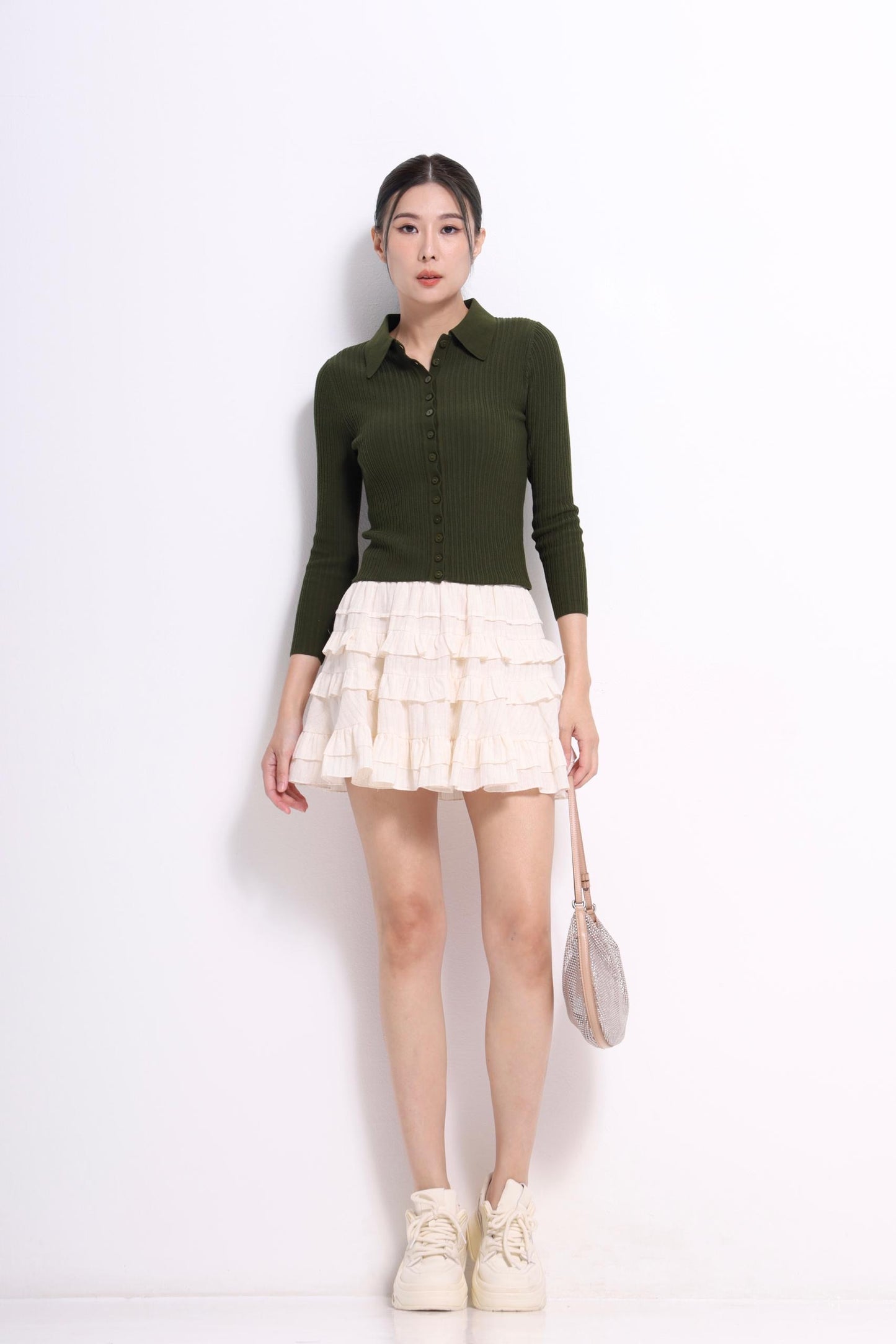 Jess Button Down Knit Top