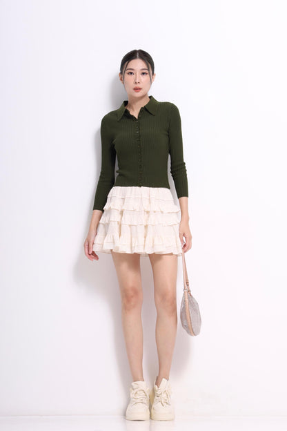 Jess Button Down Knit Top