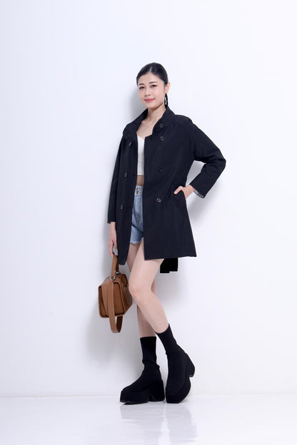 Sylvia Mid-Length Trench Jacket