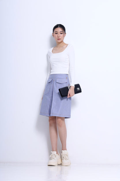 Tassy High Waisted Midi Skirt