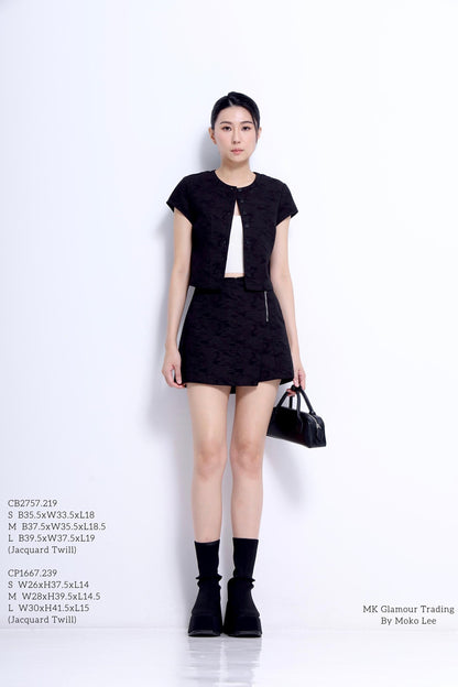 Taylor Round Neck Cropped Top