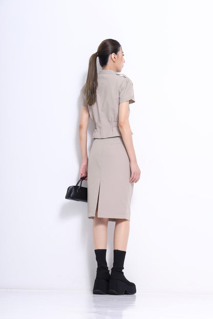Ivy Biker Fitted Top