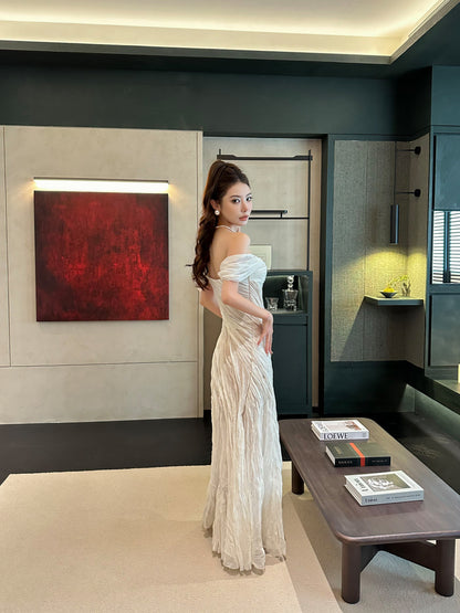 Venus Layered Evening Flare Dress