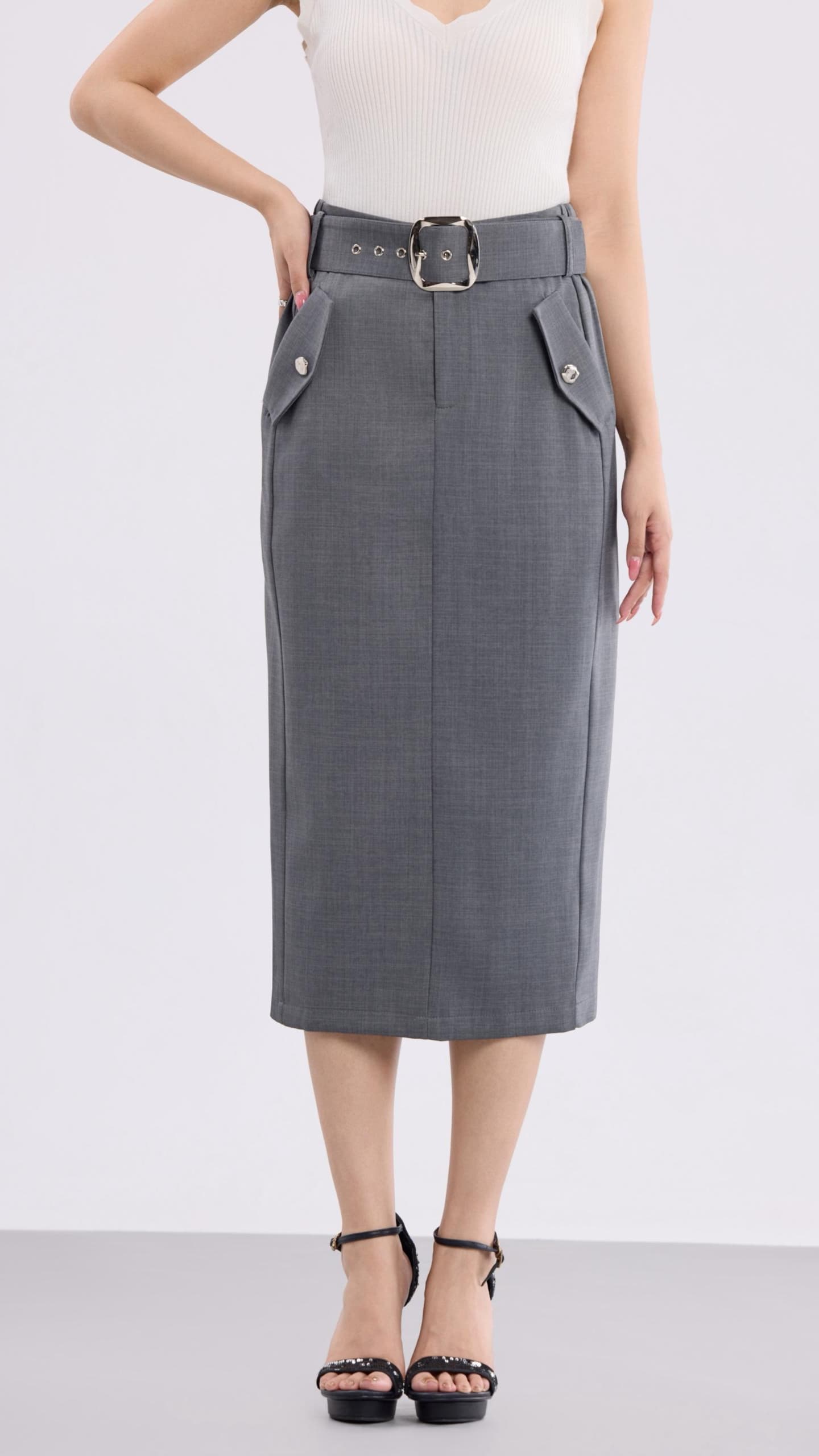 Aurelia Midi Pencil Skirt