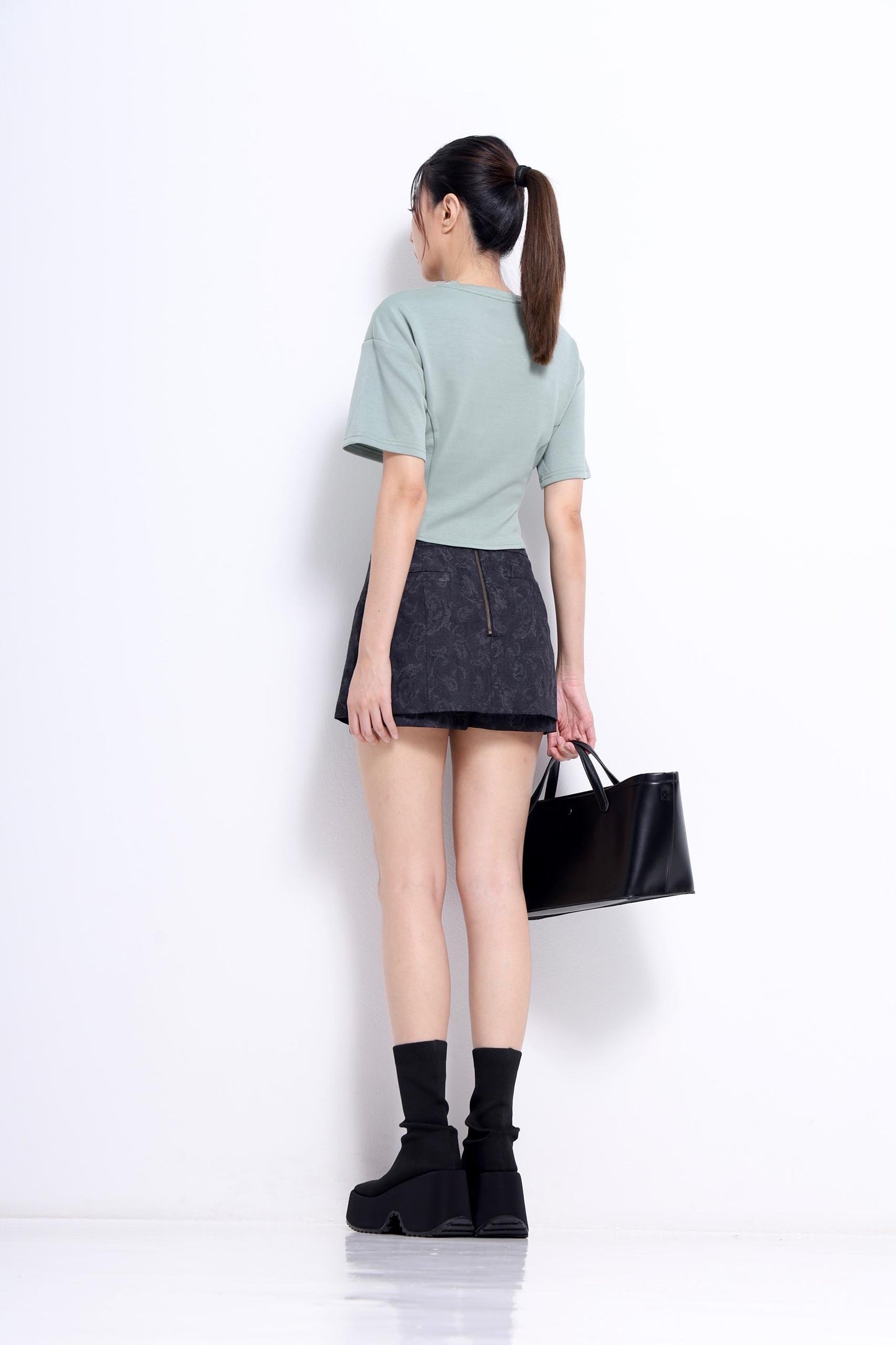 Trish Rose Beaded Scuba Tee