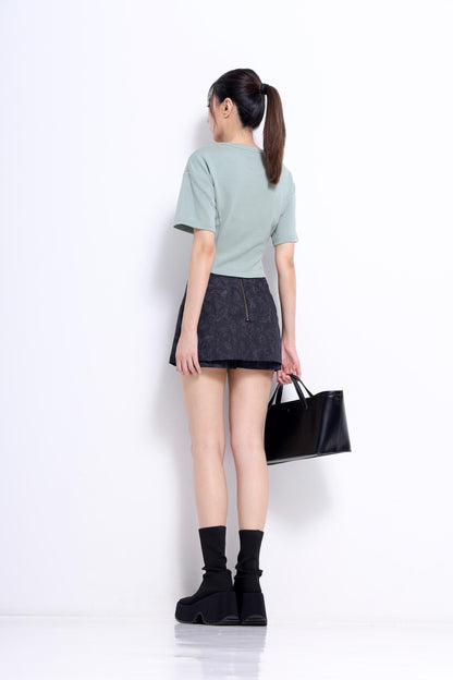 Trish Rose Beaded Scuba Tee