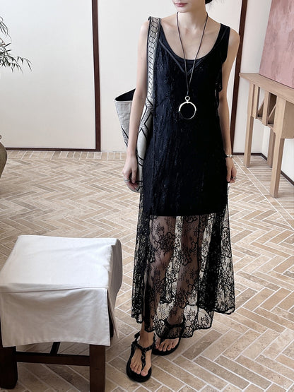 Gracetina Lace Layered Dress