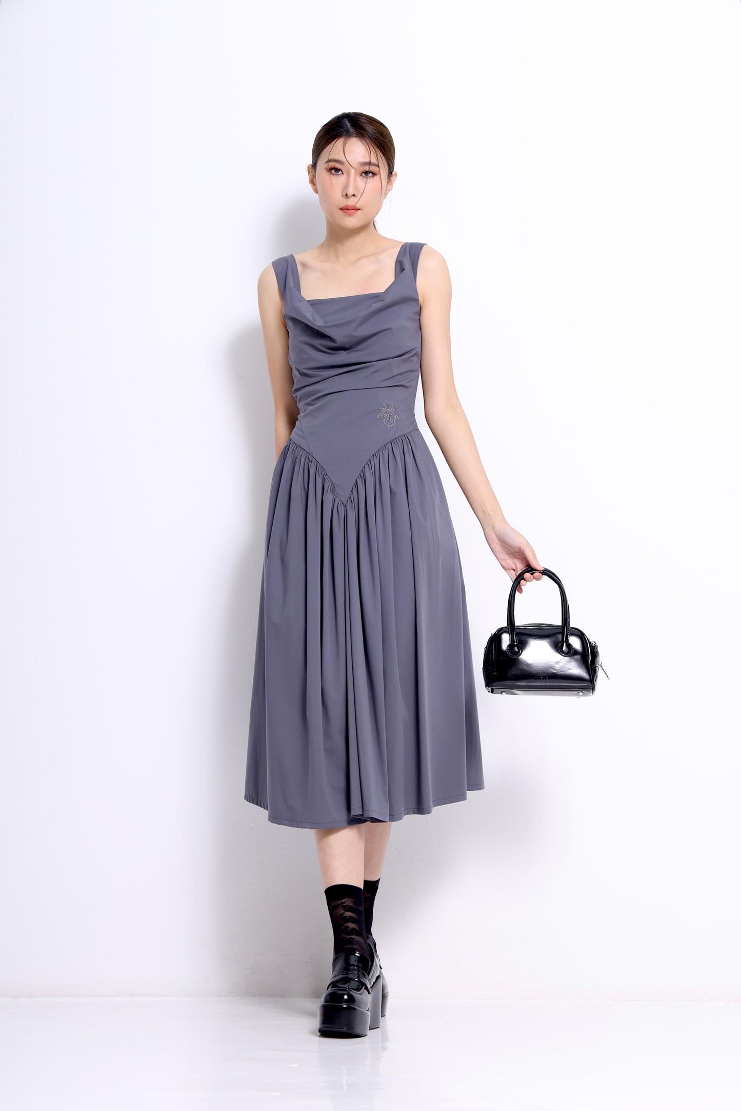 Rella Drop Waist A-line Dress