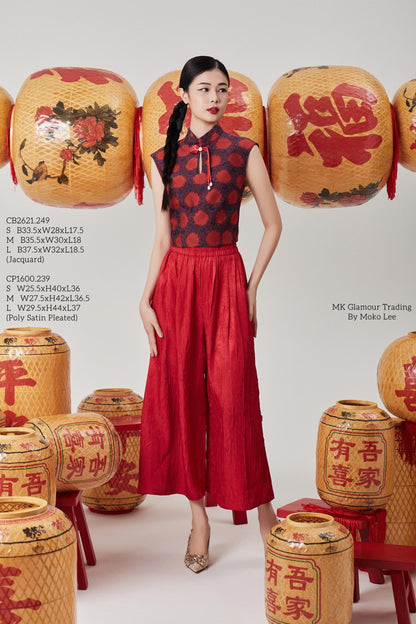 Jue Wide Legged Satin Pants