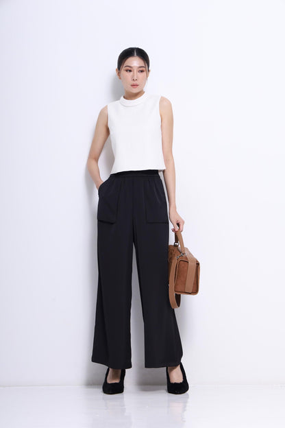 Nara Elastic Satin Loose Pants