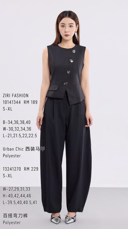 Autelia Button Down Tailored Vest