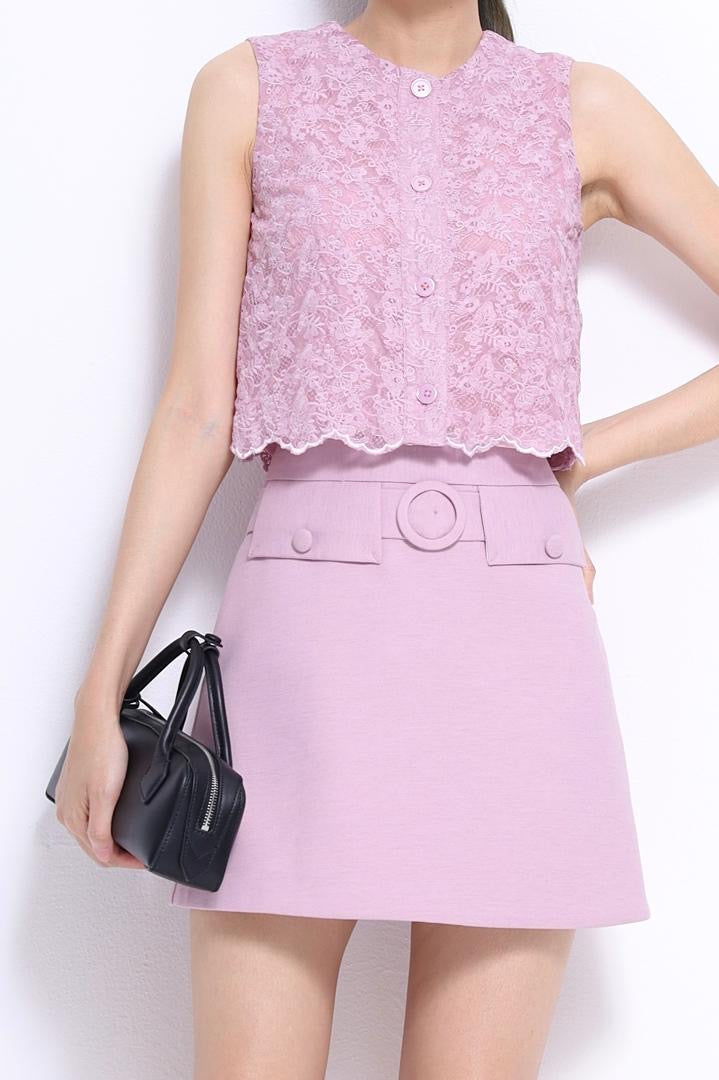 Lily Lace Scallop Top