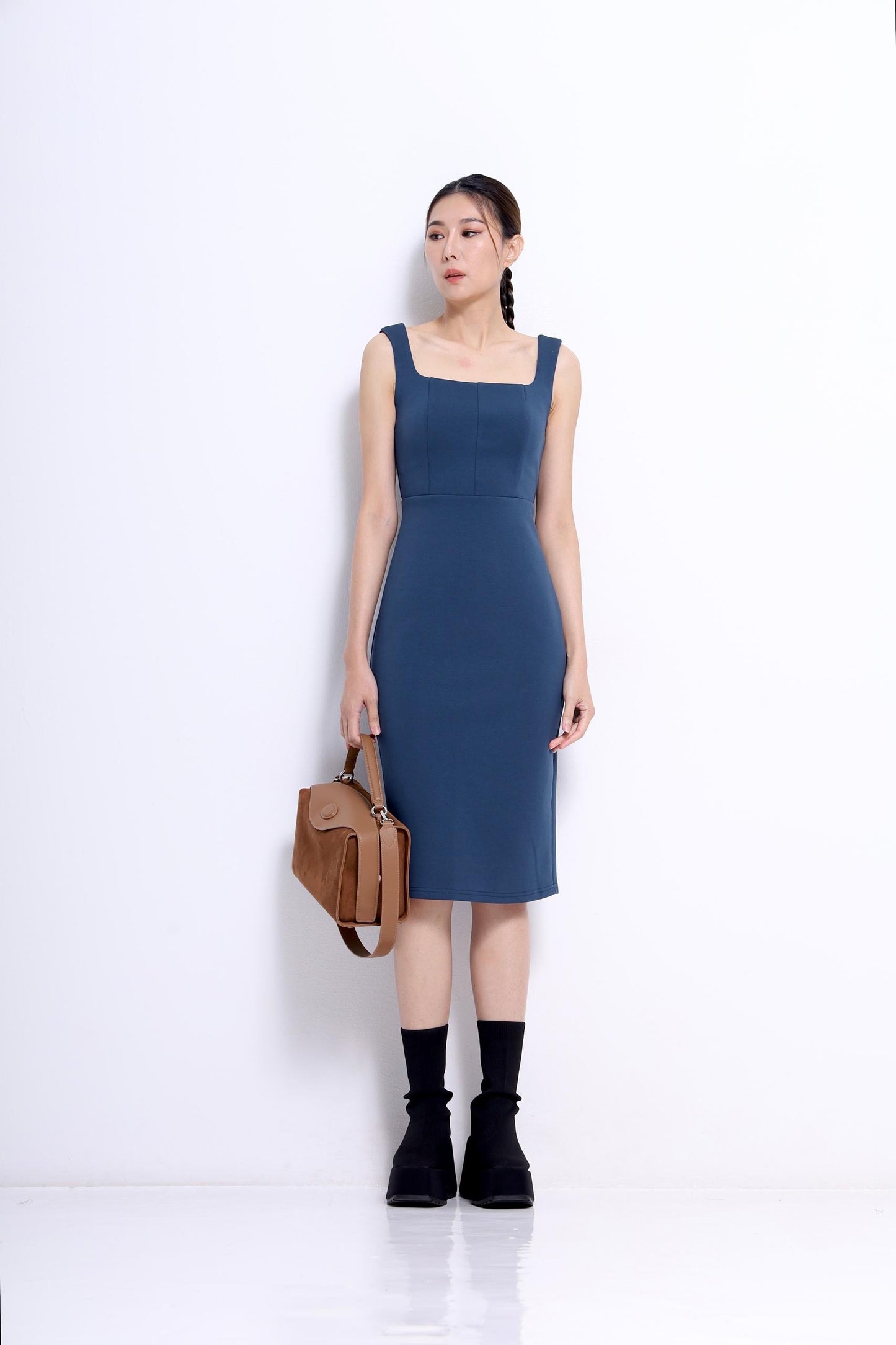Nora Square Neck Bodycon Dress