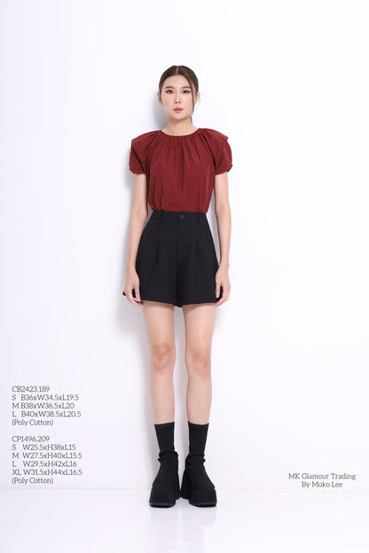 Leah Boxy Puff Sleeve Top