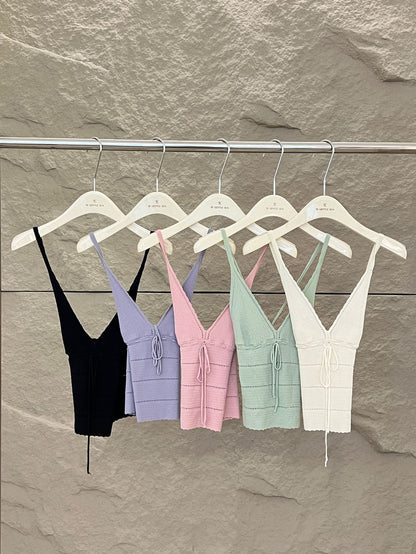 Kylie V-Neck Knit Tank Top