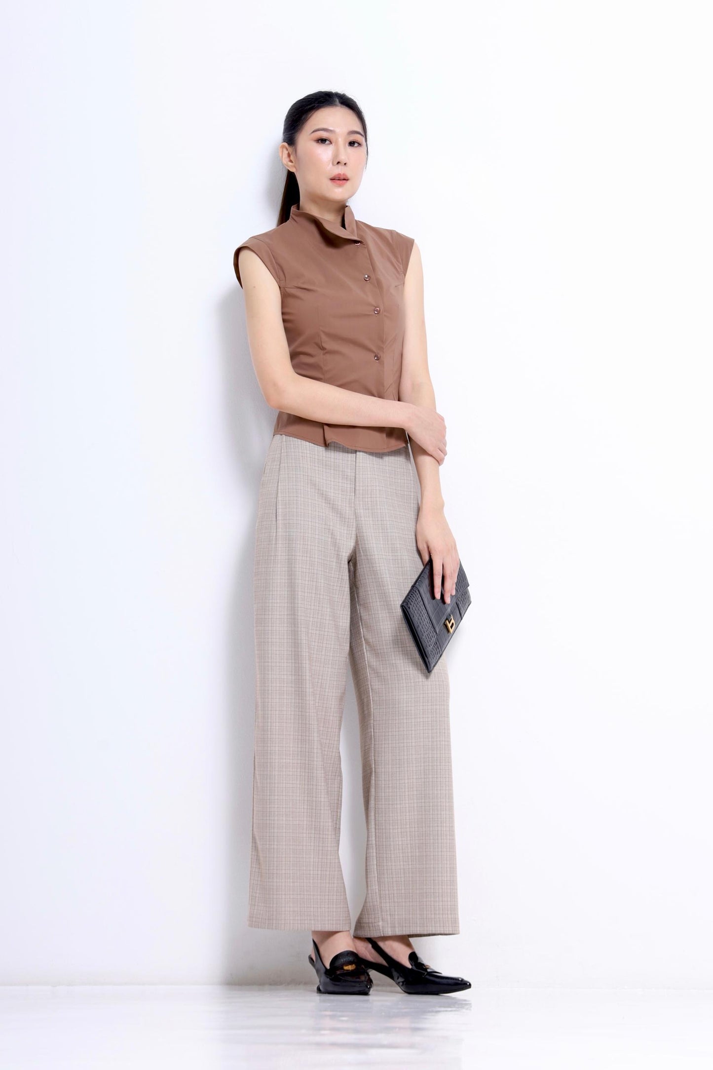 Juanita Asymmetrical Button Down Shirt