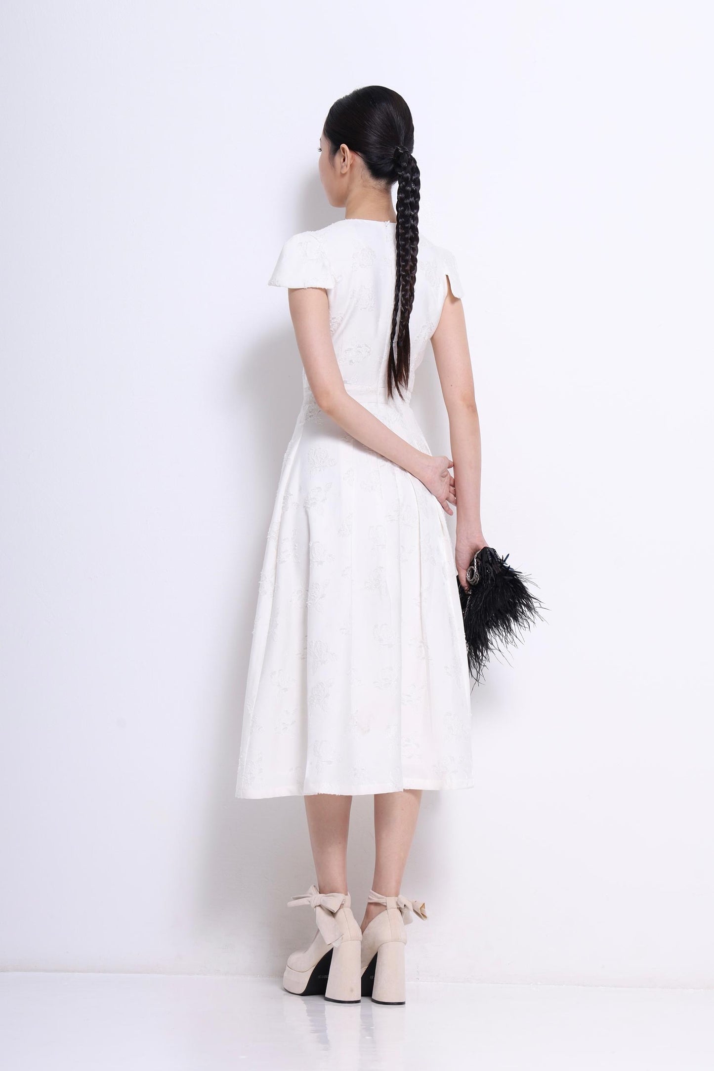 Chloe Jacquard A-line Dress