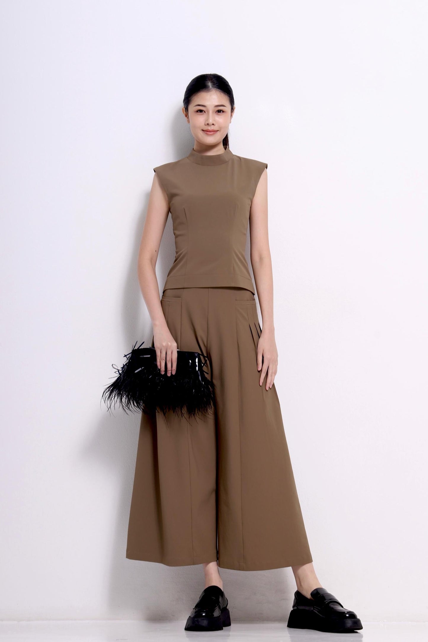 Robin Mock Neck Fitted Top