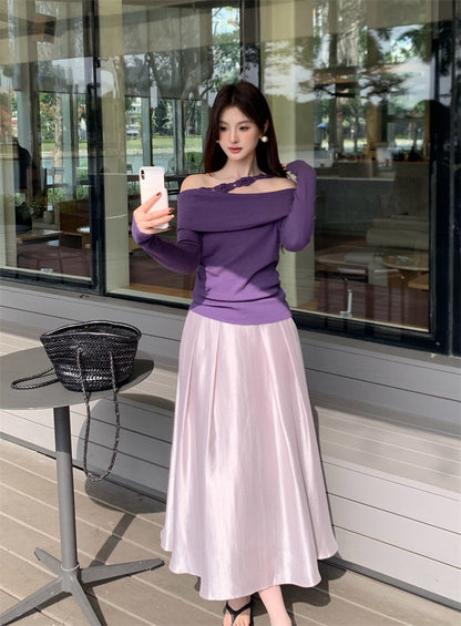 Valentina Pleated A-line Skirt