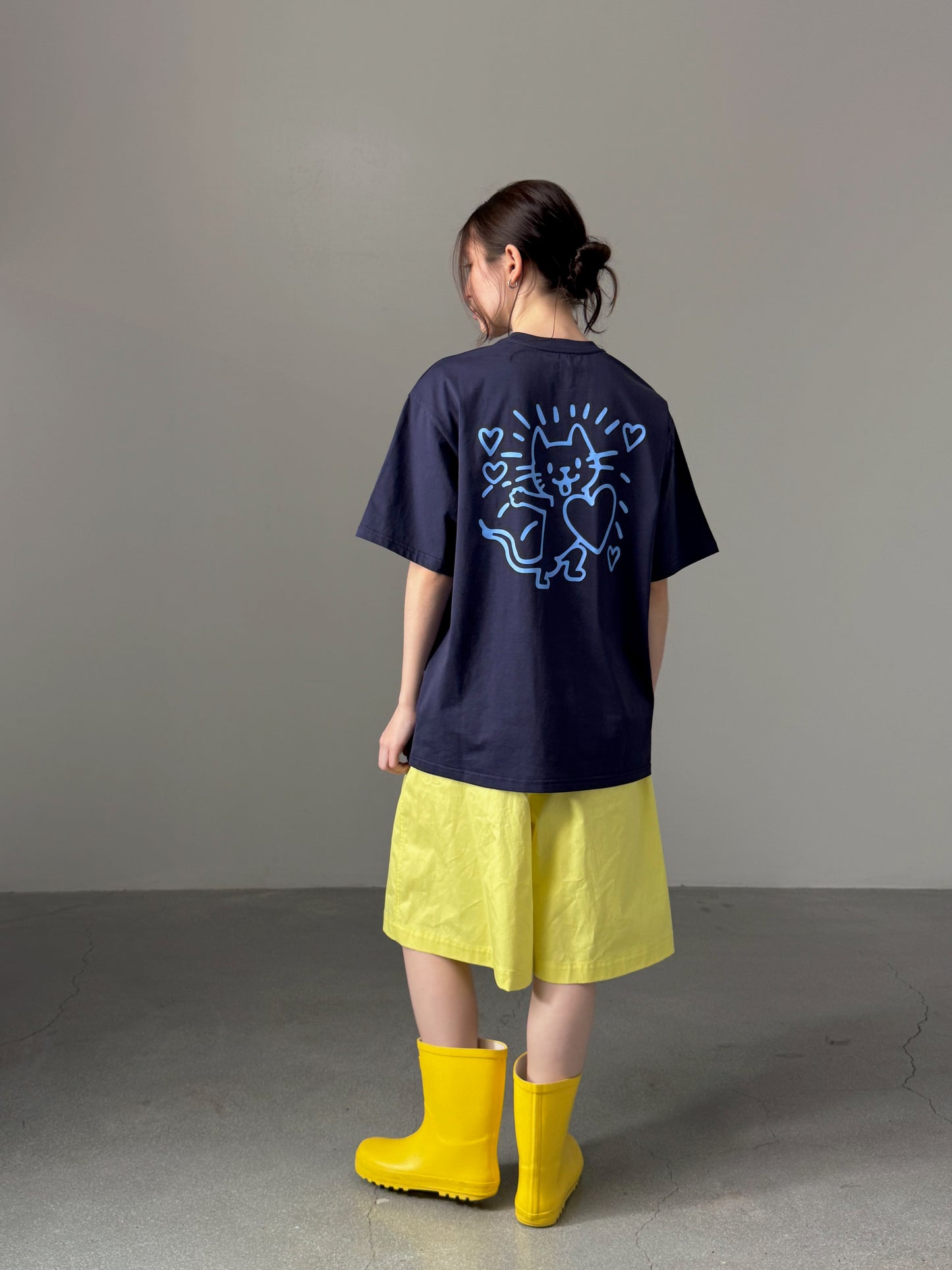 Kittie Print Oversized Tee