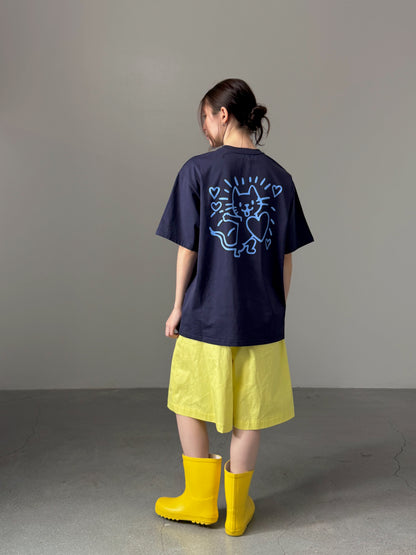 Kittie Print Oversized Tee