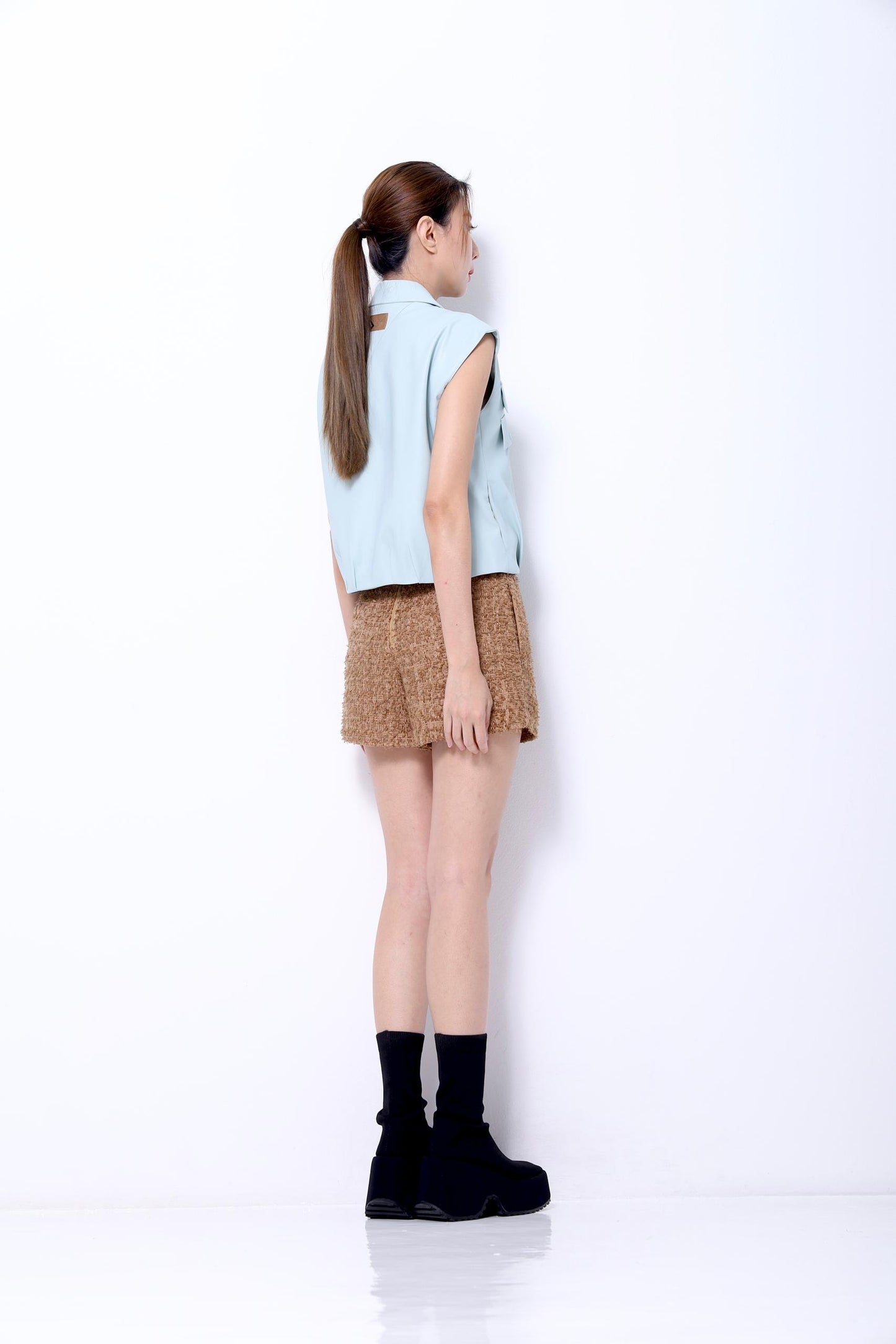 Alia Tailored Tweed Shorts