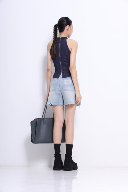 Sylvia Cut Out Ribbon Top