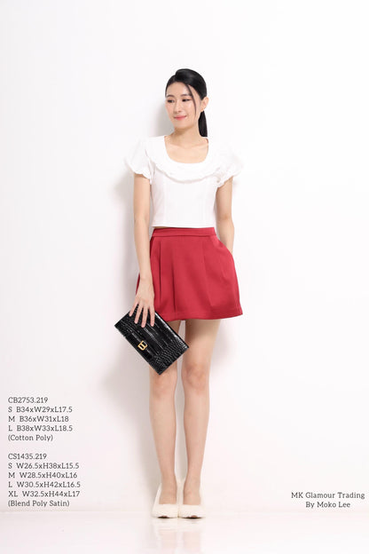 Lily Boat Neck Bow Tie Top