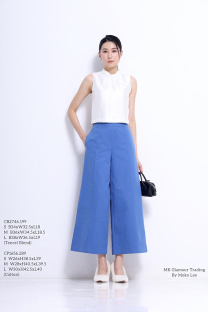 Veron Round Neck Satin Top