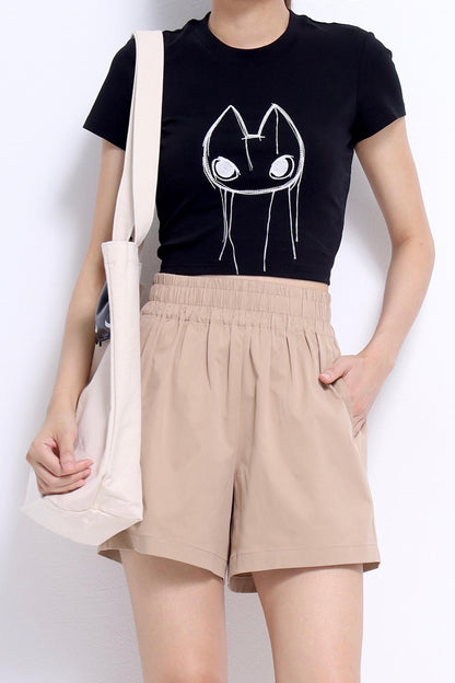 Omo Fitted Cropped Tee