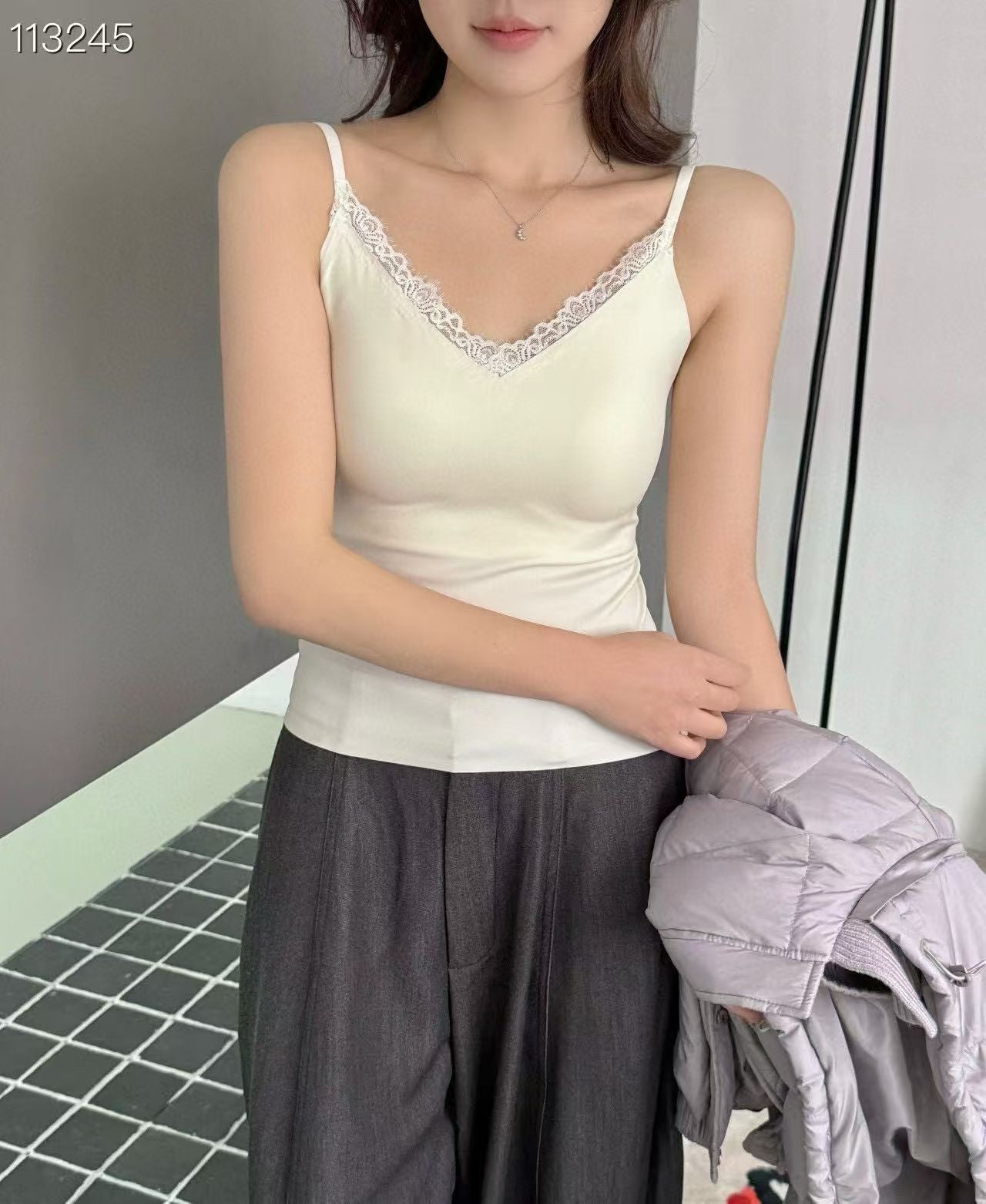 Lumi Airy Padded Lace Bra Top