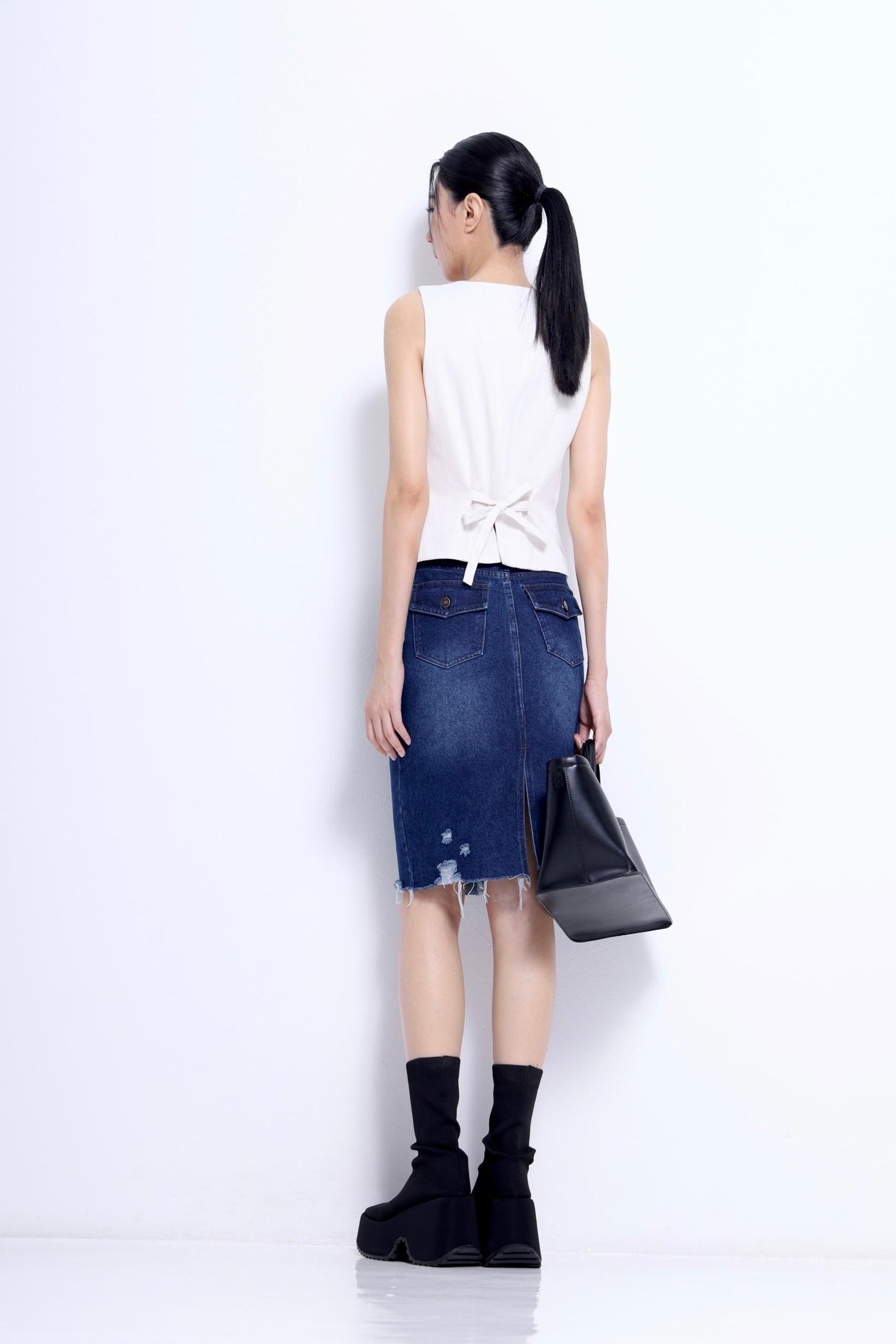 Olivia Faux Leather Vest