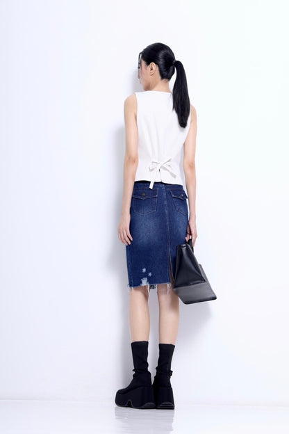Olivia Faux Leather Vest