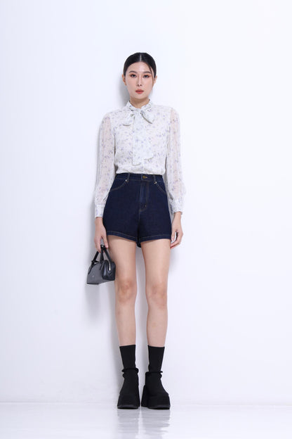 Maro Lavalliere Chiffon Blouse